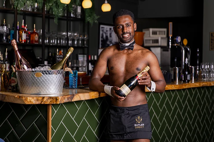 What will your butler that’s in the buff do for you?